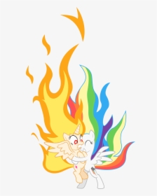 Flame Princess Twilight - Flaming Twilight And Super Rainbow Dash, HD Png Download, Transparent PNG