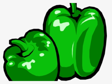 Pepper Clipart Green Pepper - Green Bell Pepper Clip Art, HD Png Download, Transparent PNG