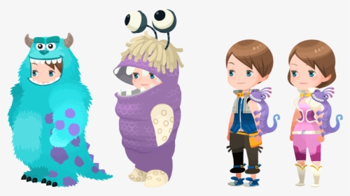 Sulley Boo Boards - Kingdom Hearts Union X Avatar Outfits, HD Png Download, Transparent PNG