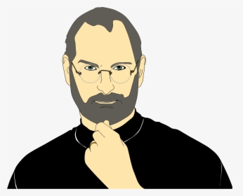 Steve Jobs Portrait Clip Arts - Steve Jobs Clipart Png, Transparent Png, Transparent PNG
