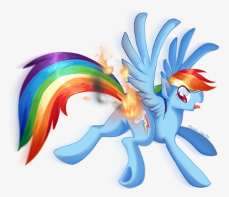 Hot Rainbow Dash S Butt , Png Download - Mlp Rainbow Dash On Fire, Transparent Png, Transparent PNG