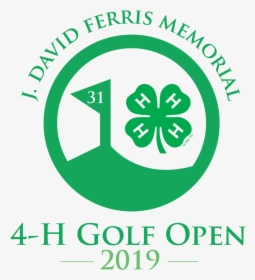 Golf Tourney 2019 Logo - 4 H Clover, HD Png Download, Transparent PNG