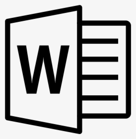 What Is Png In Ms Word - Microsoft Word Black Logo, Transparent Png, Transparent PNG
