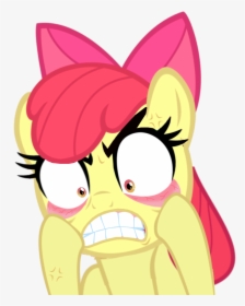 Drawn Anger Gritted Tooth - Apple Bloom Angry, HD Png Download, Transparent PNG