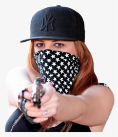 Transparent Female Thief Clipart - Girl Holding Gun Png, Png Download, Transparent PNG