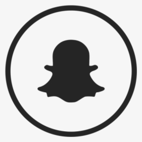 Snap Chat And Vector - Snapchat Icon Black And White, HD Png Download, Transparent PNG