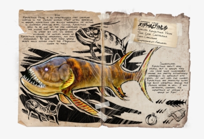 Mod Ark Additions Dossier Xiphactinus - Ark Mod Dino Dossiers, HD Png Download, Transparent PNG
