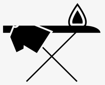 Ironing Board With Cloth - Iron And Ironing Board Icon, HD Png Download, Transparent PNG