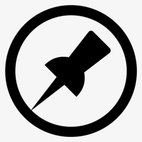 This Is A Basic Icon Of A Push Pin, The Kind - Pin Unpin Icon, HD Png Download, Transparent PNG