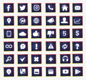 Social Media Icons Collection, Facebook, Twitter, Instagram - Hiking Icon Free Vector, HD Png Download, Transparent PNG