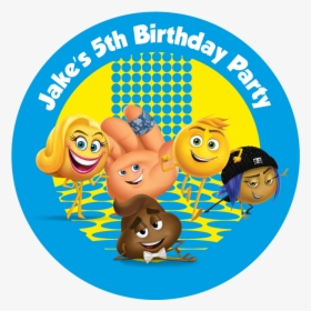 Emoji Party Box Stickers - Cartoon, HD Png Download, Transparent PNG