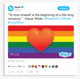 Skype Pride - Heart, HD Png Download, Transparent PNG