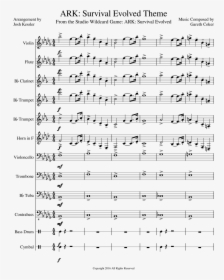Ark Survival Evolved Theme Solo Violin Sheet Music, HD Png Download, Transparent PNG