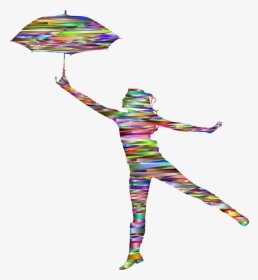Dance Silhouette Umbrella Clip Art - Abstract Human Transparent Background, HD Png Download, Transparent PNG