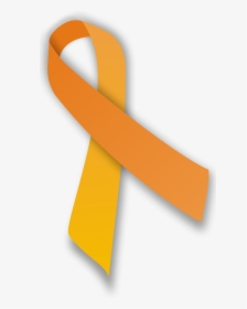 Orange Ribbon Png - Self Harm Awareness Day, Transparent Png, Transparent PNG