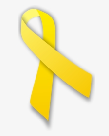 Yellow Ribbon - Svg - Yellow Ribbon Png, Transparent Png, Transparent PNG