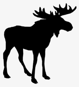 Clip Art Deer Silhouette Alaska Moose Image - Moose Silhouette Free, HD Png Download, Transparent PNG