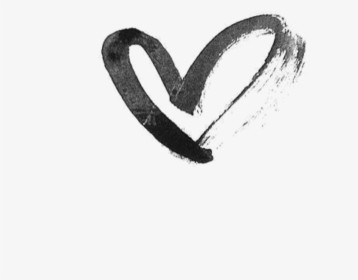 Transparent Tumblr Stickers Png - Heart Png Black And White, Png Download, Transparent PNG