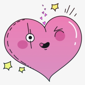 Heart Hearts Tumblr Kawaii Ftestickers Tumblr Cartoon - Transparent Cartoon, HD Png Download, Transparent PNG