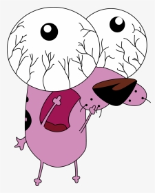 Pink Nose Beak Purple Clip Art Head - Courage The Cowardly Dog Png, Transparent Png, Transparent PNG