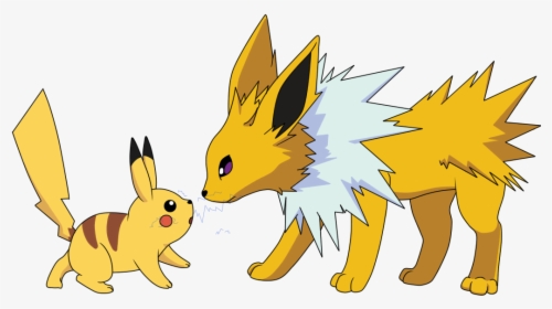 Jolteon And Pikachu Pokemon, HD Png Download, Transparent PNG