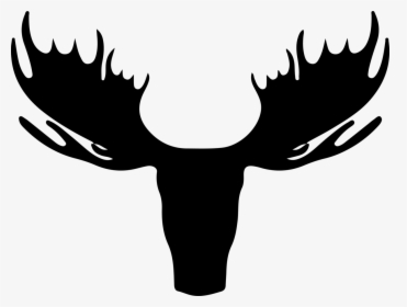 Moose Head Vector - Moose Head Silhouette Front, HD Png Download, Transparent PNG