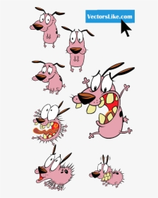 Courage The Cowardly Dog Characters - Cartoon Network Courage The Cowardly Dog Characters, HD Png Download, Transparent PNG