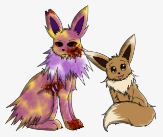 Miyu The Eevee And Rebel The Undead Jolteon Miyuamprebel - Jolteon Blood, HD Png Download, Transparent PNG