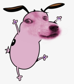 Shiba Inu Eustace Bagge Pink Dog Like Mammal Nose Mammal - Courage The Cowardly Dog Doge, HD Png Download, Transparent PNG