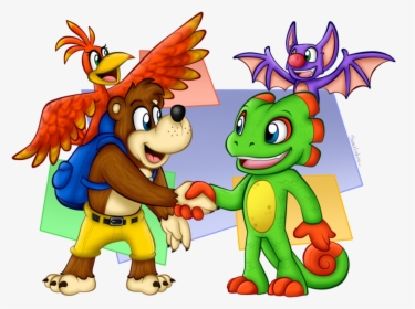 Also, Here Is Some Fan Art - Yooka Laylee Meets Banjo Kazooie, HD Png Download, Transparent PNG