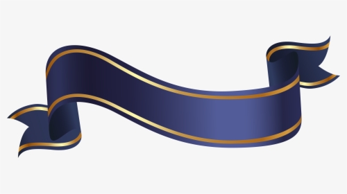 Ribbon Clip Art - Transparent Background Blue Banner Png, Png Download, Transparent PNG