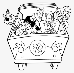 Scooby Doo Logo Black And White - Scooby Doo Character Drawings, HD Png Download, Transparent PNG
