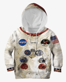 3d Armstrong Astronaut Kid Full Print Hoodie T Shirt - Kids Astronaut Hoodie, HD Png Download, Transparent PNG