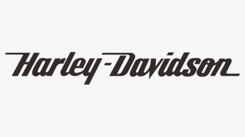Harley Davidson Text Png Logo Vector Black White - Graphics, Transparent Png, Transparent PNG