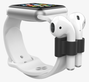 Mworks Mcase Apple Watch Airpods Holder Black - Silicone Holder Airpods, HD Png Download, Transparent PNG