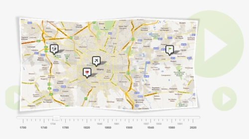 Timeline On A Map, HD Png Download, Transparent PNG