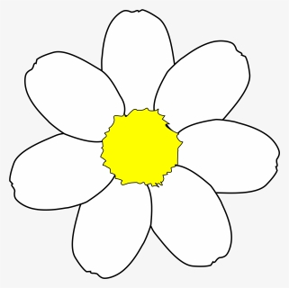 Daisy Chain Clipart - 7 Petal Flower Template, HD Png Download, Transparent PNG