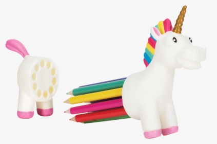 Rainbow Colored Pencils Png Download - Unicorn Pencil, Transparent Png, Transparent PNG
