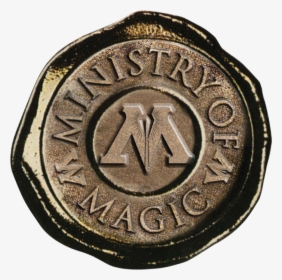 Hogwarts Logo Png Hd Quality - Harry Potter Ministry Of Magic Seal, Transparent Png, Transparent PNG
