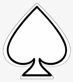 Ace Of Spade Line Art, HD Png Download, Transparent PNG