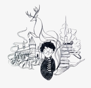 Harry Potter Book Drawing, HD Png Download, Transparent PNG