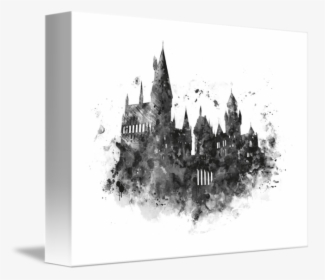 Transparent Hogwarts Castle Clipart - Harry Potter Hogwarts Castle Drawing, HD Png Download, Transparent PNG