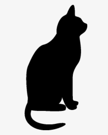 Cat Silhouette Clip Art - Cat Clip Art Black, HD Png Download, Transparent PNG