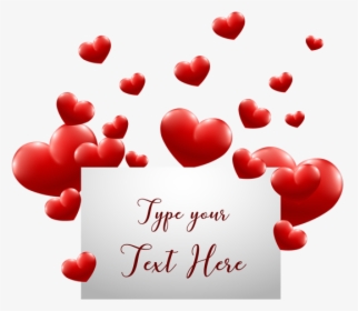 Valentines Day Png Typography - Corações Flutuando Fundo Transparente, Png Download, Transparent PNG