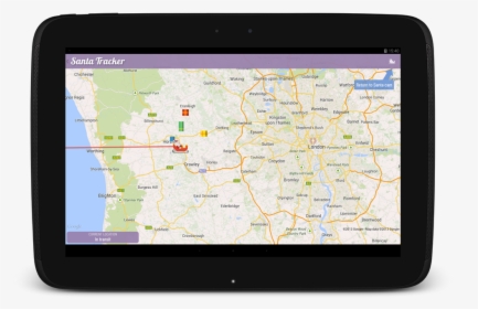 Santa Tracker App - Automotive Navigation System, HD Png Download, Transparent PNG