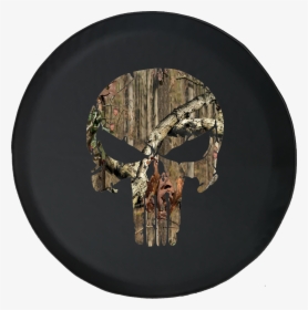 Cracked Punisher Skull With Angry Eyes Offroad Jeep - Circle, HD Png Download, Transparent PNG