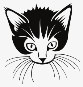 Black And White Cat Logo, HD Png Download, Transparent PNG