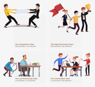 Illustrations Designed By Iconicbestiary Seller Central - High Performance Vs Low Performance Teams, HD Png Download, Transparent PNG