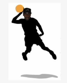 Shawndunk - Transparent Silhouette Basketball Players, HD Png Download, Transparent PNG