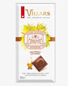 Villars Swiss Milk Chocolate Bar Filled With Whiskey - Toffee, HD Png Download, Transparent PNG
